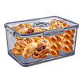 thumbnail image 1 of Bread Box with Lid for Kitchen Counter, 10L Airtight Loaf Bread Storage Container Time Recording Bread Keeper, 1 of 7