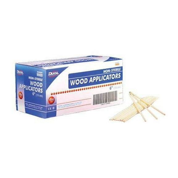 Dukal 9000 Non-Sterile, Wood Applicators, 6"