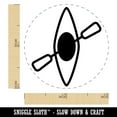 thumbnail image 2 of Kayak with Paddle Icon Self-Inking Rubber Stamp Ink Stamper - Brown Ink - Mini 1/2 Inch, 2 of 7