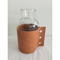 thumbnail image 1 of hometrends Glass And Leather Vase Small, 1 of 1