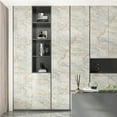 thumbnail image 5 of CHIHUT Cream Blue Gold Marble Contact Paper 17.7"×100" Self Adhesive Removable Kitchen Peel and Stick Countertops Wallpaper Waterproof Glossy Thicken Marble Wallpaper for Cabinet Shelf Liner, 5 of 6