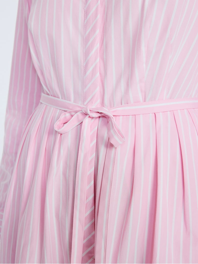 open lace back dress short sleeve pleated midi shirt dress 2821  Xiaolizi