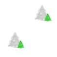 thumbnail image 1 of Wosthever Moldes para galletas, cocina hecha a mano, molde en relieve de Navidad, troquel de fundición de Fondant para hacer aniversario, árbol Árbol de Navidad A 2piezas, 1 of 6