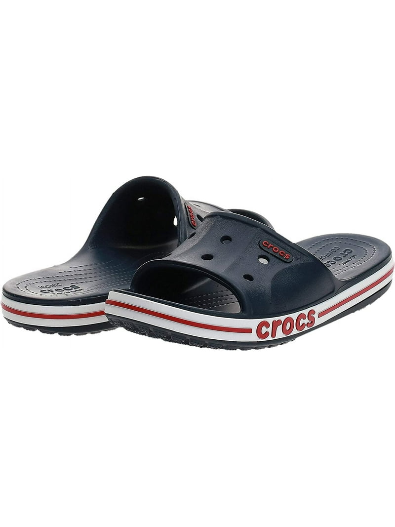 Crocs Bayaband Mens Slide Sandals‎ Size 9 Black White Water Friendly Lightweight Crocs Adult Bayaband Slide Sandals | eBay main image 4