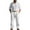 White, variant on Men's Long Sleeve Casual Linen Shirt and Pants Set, Lightweight Breathable Outfit for Summer Beach, Relaxed Fit