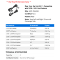 thumbnail image 2 of Rear Sway Bar Link Kit 2 - Compatible with 2020 - 2021 Ford Explorer - Autopart Premium, 2 of 2