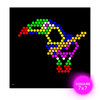 IllumiPeg Zoo refill templates for Lite Brite Cube, Flat-Screen (10 sheets, 7x7)