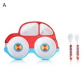 thumbnail image 2 of Baby Bowl Spoon Fork Feeding Food Tableware Set Fiber Cartoon Kids Dishes, 2 of 7