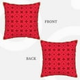 thumbnail image 3 of ZNDUO Throw Pillow, 20"x20" Bed Pillow and Couch Pillows - Indoor Decorative Pillows，Red Star Geometry Throw Pillow, 3 of 8
