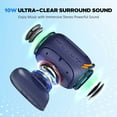 thumbnail image 3 of JYX Altavoz Bluetooth Altavoz Inalámbrico Portátil para Fiestas con Luces RGB Coloridas para Exteriores, Sonido Estéreo Fuerte, L5-Blue, 3 of 6