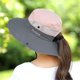 thumbnail image 2 of Women's Ponytail Safari Sun Hat,Wide Brim UV Protection Outdoor Bucket Hat,Foldable Beach Summer Fishing Hat, 2 of 5