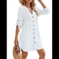 thumbnail image 2 of Traje de Baño para Mujer, Cuello en V, Abotonado, , Talla XL, 2 of 9