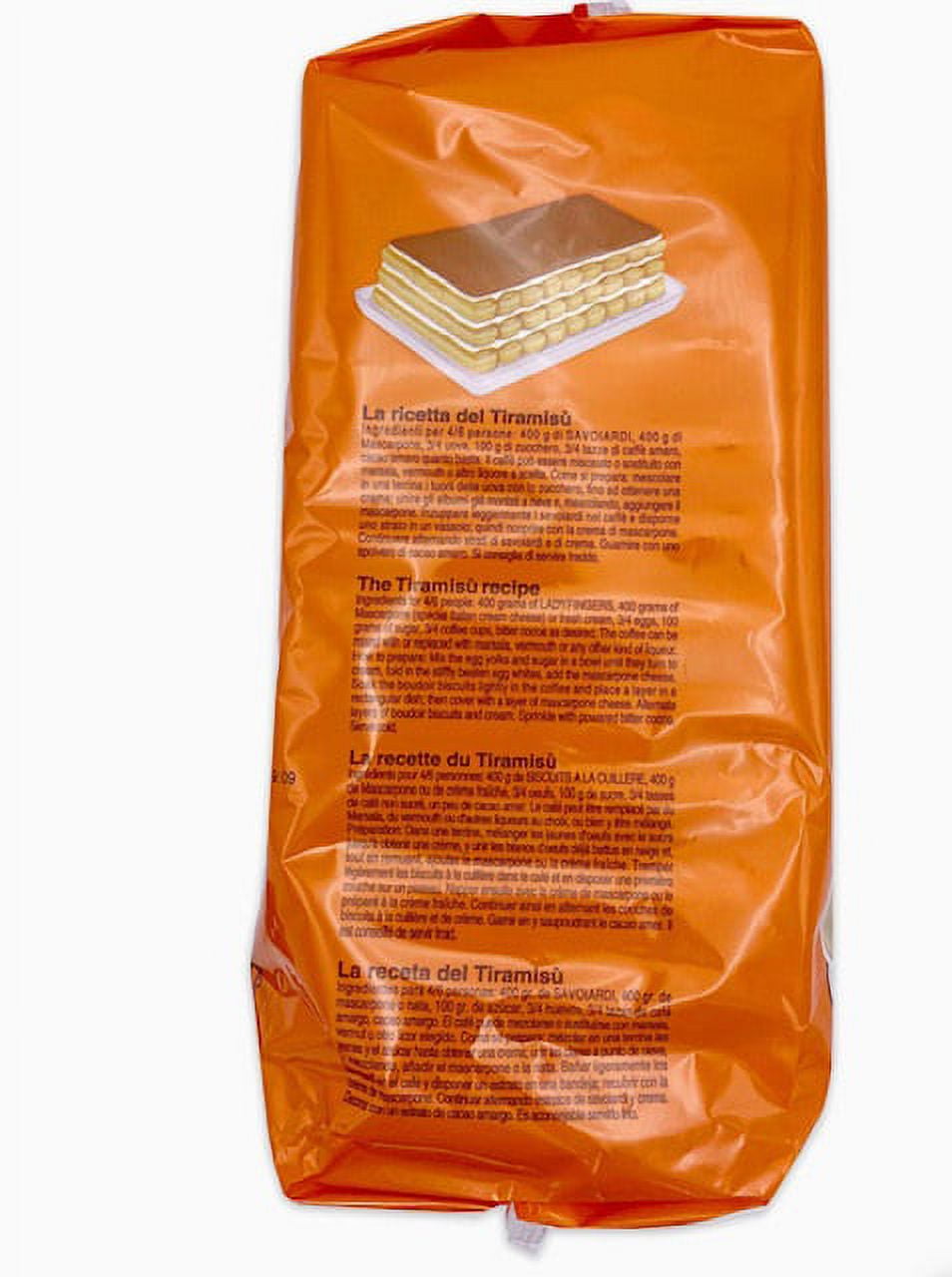 3 Pack Savoiardi Italian Gabriella Lady Fingers Champagne Biscuits | Bellamore Ladyfinger Cookies | Perfect for Tiramisu | Imported From Italy | Large 400g/each