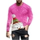 thumbnail image 2 of Blusas y camisas de manga larga y cuello redondo para hombre, informales, a la moda, con estampado navideño, cuello redondo, blusas de licra de manga larga para hombre., 2 of 5