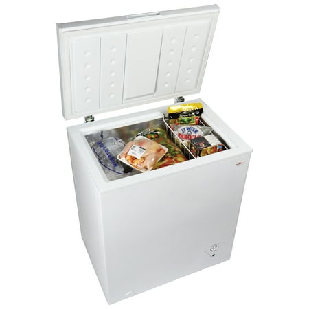 Koolatron Chest Freezer 5.0 cu ft, Compact Freezer (155L) White, Manual Defrost