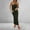Army Green, variant on Women's Ribbed Bodycon Dress, Strapless Sleeveless Dress with Side Slit, Casual Knitted Tank Dress for Summer