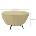 thumbnail image 4 of Table Chair Set Cover, Outdoor Protective Lightweight Windproof Furniture Cover Patio Table Cover Round  for Patio, 4 of 7