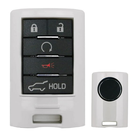 Exact Fit Glossy White Smart Key Fob Shell Cover For Cadillac ATS CTS DTS XTS SRX STS Escalade or Chevrolet C7 Corvette, etc