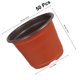 thumbnail image 2 of CRAFTHROU 50Ud Macetas De Plástico Marrón Con Drenaje Para Plantas Suculentas Y Plantas De Interior, 2 of 8