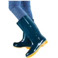 thumbnail image 4 of YTCAMLO Glitter Tall Rain Boots for Women Casual Mid Calf Waterproof Slip On Garden Boots Non-slip Outdoor Mud Rain Shoes, 4 of 6