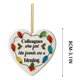 thumbnail image 3 of Decoración acrílica colgante en forma de corazón - 8 cm acabado mate con cuerda dorada - adorno opaco plano de 3 mm de grosor para regalos cálidos y celebraciones, 3 of 6