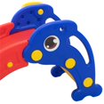 thumbnail image 7 of Topobe 2-in-1 Dolphin Slide Kids Climber Slide Preschool Toddler Play Set Hoop Ball Children Gift, Red and Blue, 7 of 7