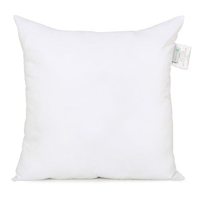 acanva down alternative pillow insert sham form, square ...