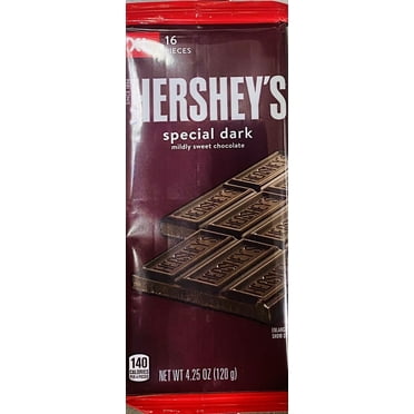 Hershey's Special Dark Mildly Sweet Chocolate XL Candy Bar 4.25 oz Bar 16 Pieces