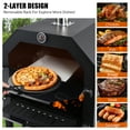 thumbnail image 7 of CazToi 2 Wheels Premium Portable Wood-Fired Pizza Oven with Stone and Grill Rack for Parties & Picnics, 7 of 7