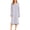 Gray, variant on Women's Thermal Nightgown Built in Padded Crew Neck Long Sleeve Warm Sleepshirt Lounge Dress M