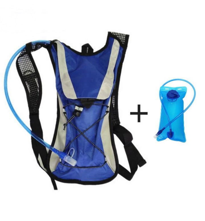 Lightahead 2L Hydration Backpack with Water Rucksack Bladder Bag for Running Hiking Cycling Camping (BLUE) by Lightahead®