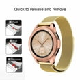 thumbnail image 5 of FIEWESEY 20MM Bands Compatible with Garmin Forerunner 245/Approach S42/D2 Air/S12/Vivomove 3/Style/Galaxy Watch 5 40mm 44mm/Watch 5 pro 45mm Stainless Steel Milanese Watch Strap(Yellow Gold), 5 of 6