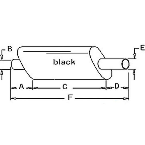 RAParts 1117-2208 - Muffler Fits Ford/New Holland