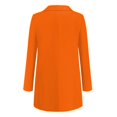 thumbnail image 3 of Chaqueta de mujer, chaqueta de trabajo con solapa, conjunto ligero, trajes casuales, ropa holgada, para proteger abierto y elegante para la calle - Naranja 4XL Yinane Traje de rebeca de mujer, 3 of 7