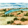 thumbnail image 2 of Wang, Melissa 24x20 White Modern Wood Framed Museum Art Print Titled - Sunset Village I, 2 of 4