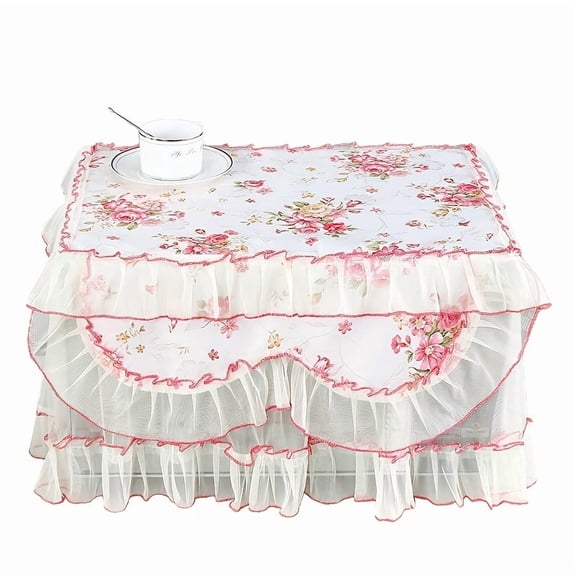 1pc Lace Household Cover Microwave Oven Cover Home Cover Cloth