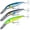 Silver Black, Chartreuse, Blue Silver-3 Pack, variant on Dr.Fish Deep Diving Trolling Lures 13-20ft Saltwater Hard Fishing Lures 7.3" Deep Diving Jerkbait VMC Treble Hooks Pencil Twitch Bait Heavy Duty Offshore Plugs Striper Mackerel Tuna