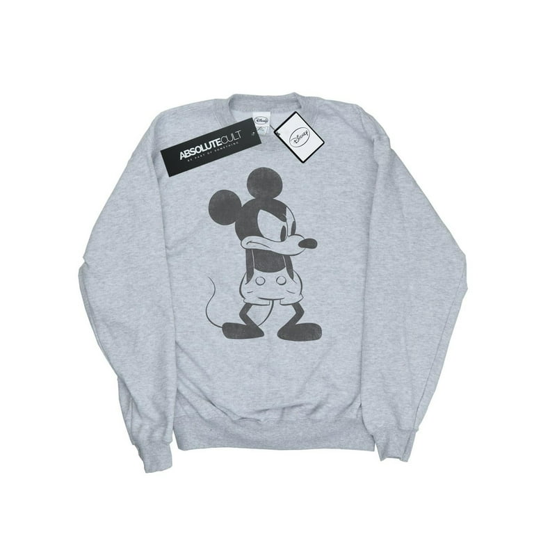 Disney Mens Mickey Mouse Angry Sweatshirt