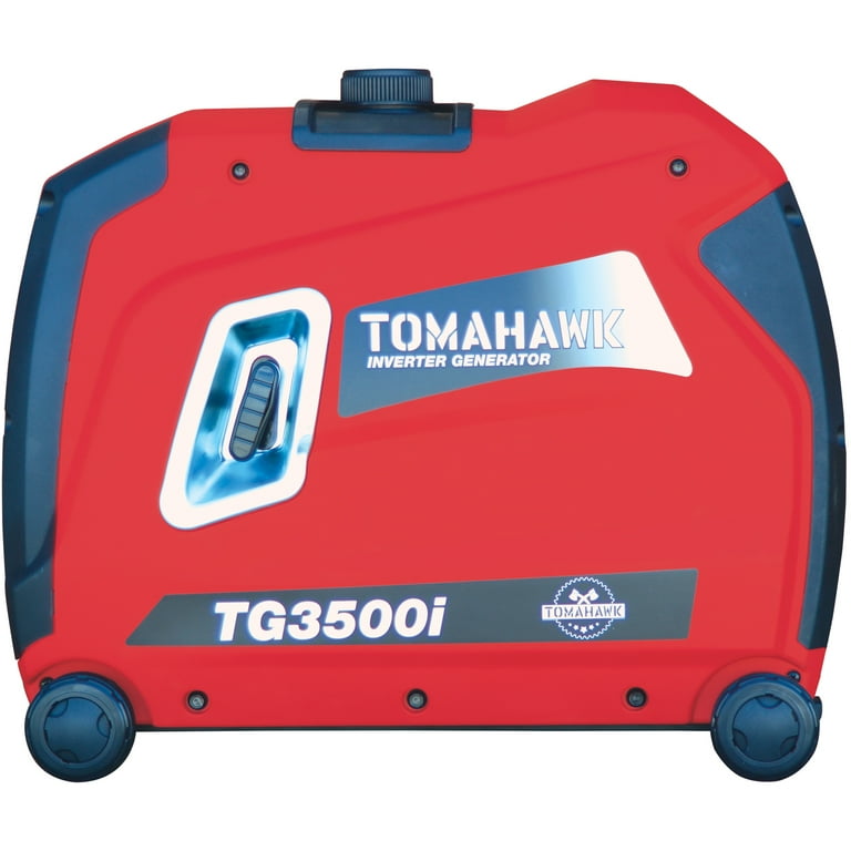 TOMAHAWK 3500 Watt Inverter Generator Super Quiet Portable Power for Residential Home Use 120V 220V and USB Outlet Panel with Wheels TOMAHAWK 3500 Watt Inverter Generator Super Quiet Portable Power for Residential Home Use 120V 220V and USB Outlet Panel with Wheels