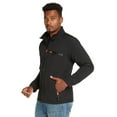 thumbnail image 3 of Men's Water-Resistant Softshell Jacket by 9 Crowns Essentials (XX-Large, Black/Safety Orange), 3 of 5