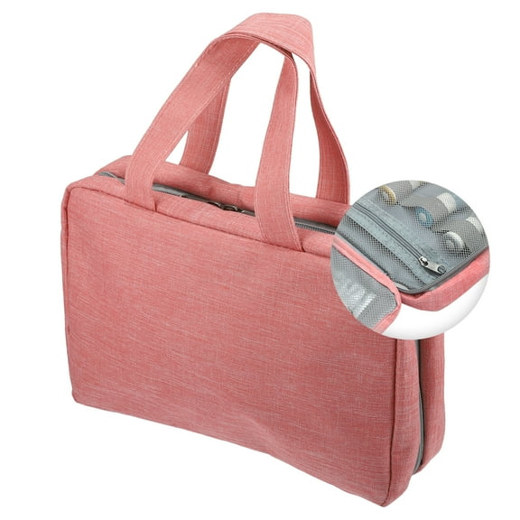 Vocoste 1Pc Travel Toiletry Bag Makeup Bag Organizer Toiletry Organizer Waterproof Polyester Pink