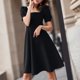 thumbnail image 5 of Gibobby Vestidos Casuales para Mujer Vestido casual de verano para mujer Vestido de playa de manga corta con cuello cuadrado Vestido informal(Negro,CH), 5 of 5