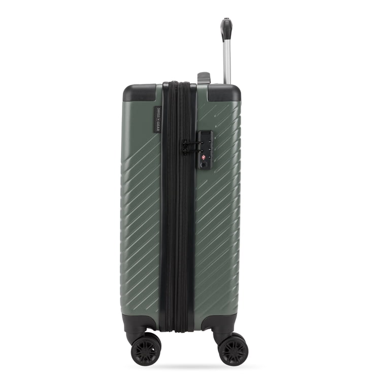 SWISSGEAR Edge Hardside Carry-On Spinner, Thyme Green - Walmart.com
