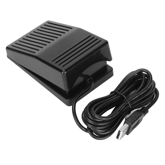 Pédale d'Interrupteur à Pied USB, ABS Matériel Personnalisé Fonctions Interrupteur à Pied Unique Pédale Sensible Interrupteur Photoélectrique pour Ordinateur