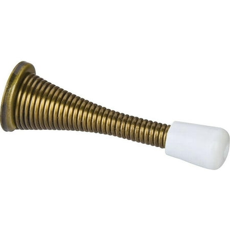 - Stanley Hardware 807255 Antique Brass Spring Door Stop