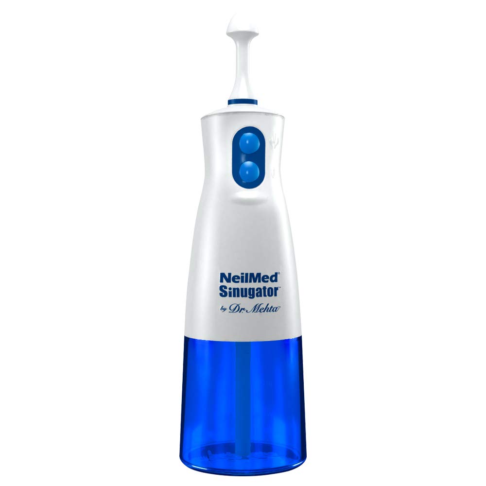 NeilMed Sinugator Cordless Pulsating Nasal Irrigator (Dual Speed) with 30 Premixed Packets and 3 AA Batteries - Blue - image 5 of 7