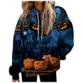 thumbnail image 2 of MesaSe Chandails en Molleton Décontractés Polyvalents à Col Rond pour Femmes Halloween Mode Quotidienne Manches Longues Imprimé, 2 of 5