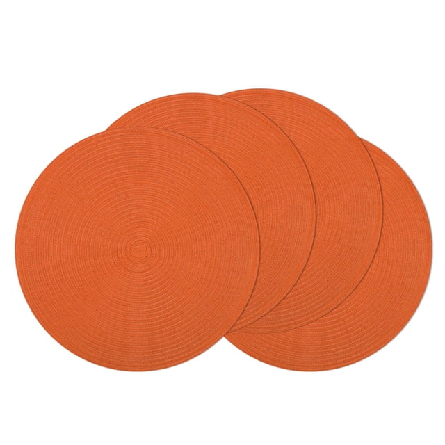 Juego de 4 manteles redondos SHACOS para mesa de comedor otoño/otoño