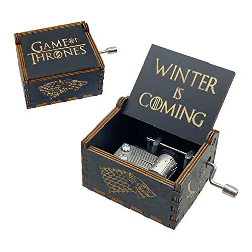 GAME OF THRONES Music Box Engraved Wooden Music Box Crafts Kid Xmas Gifts #JT1 