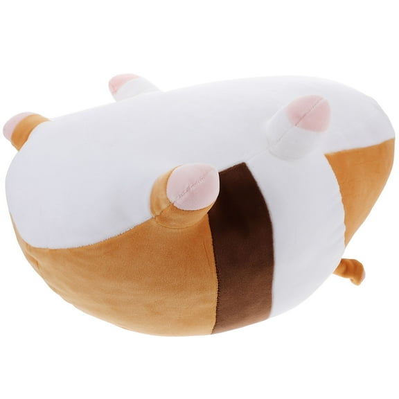 Soimiss Yellow Stuffed Guinea Pig Throw Pillow Cute Plush Animal for Holiday